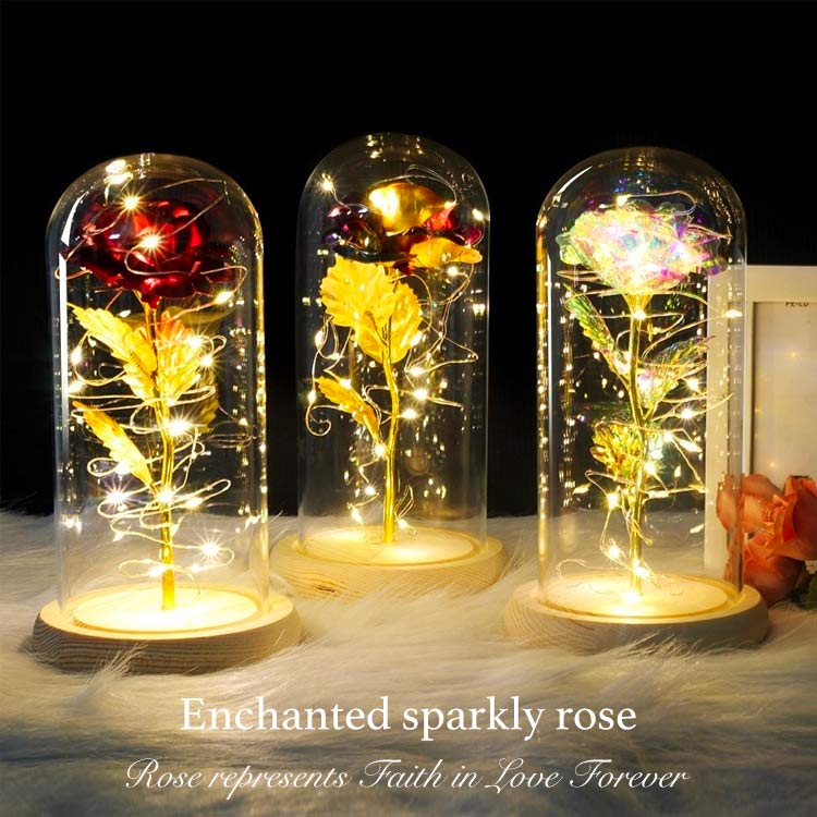 Enchanted sparkly rose